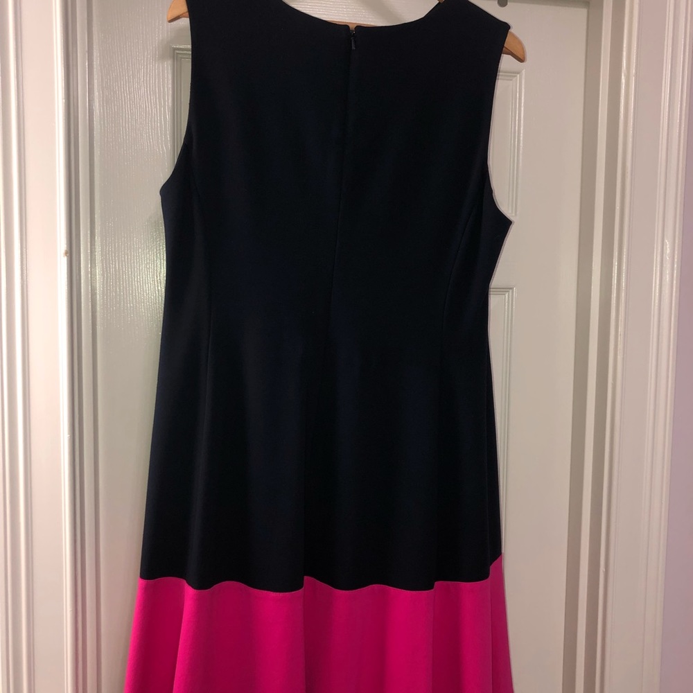Eliza J Plus Size Color block hem Fit & Flare